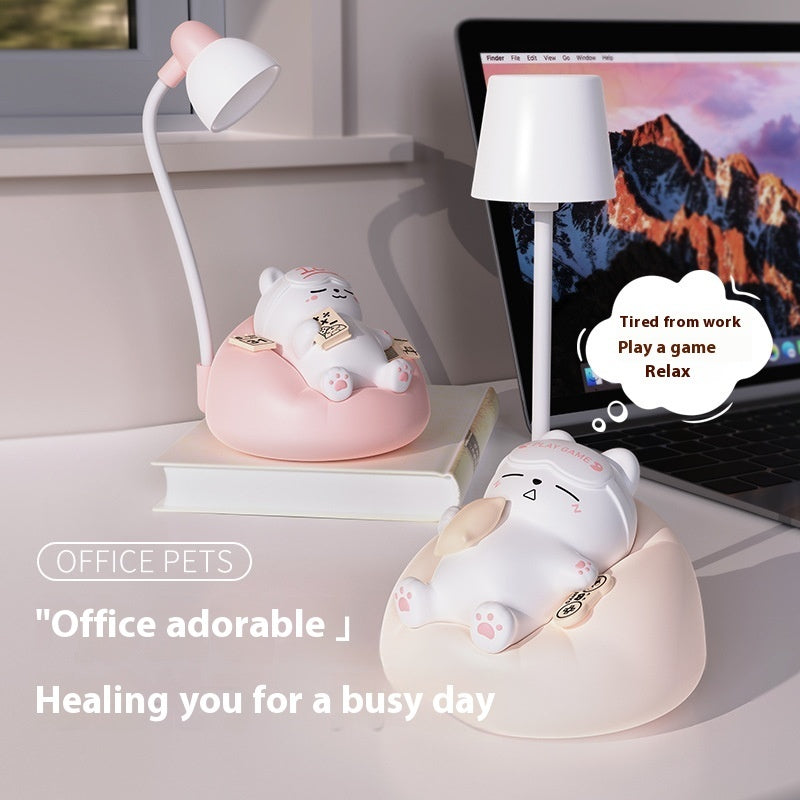 Sleeping Cat Small Night Lamp
