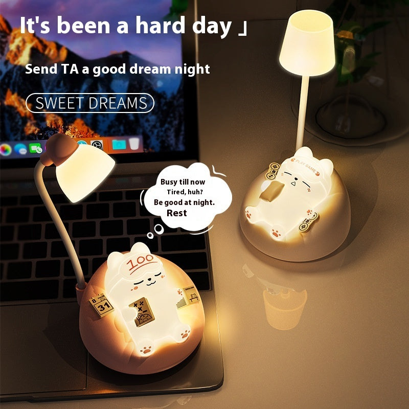 Sleeping Cat Small Night Lamp