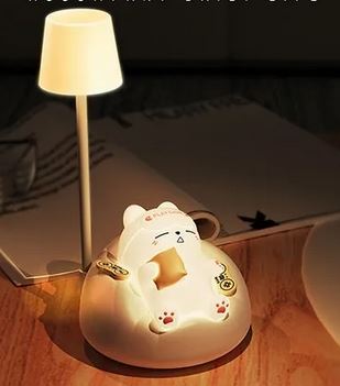 Sleeping Cat Small Night Lamp